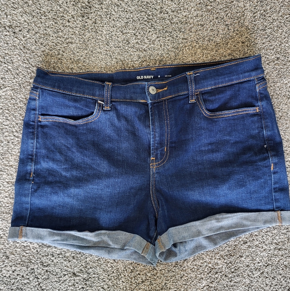 Old Navy Dark Blue Denim Jean Shorts